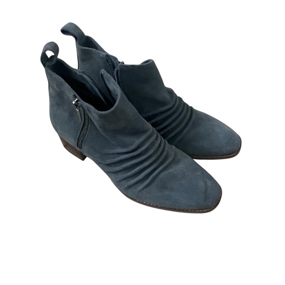 NEW Women's Blue Suede Ankle Boots Size 7.5 - Picture 14 of 15